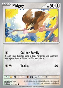 Pidgey #16 - Pokemon Scarlet & Violet 151