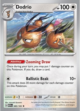 Dodrio HOLO #85 - Pokemon Scarlet & Violet 151