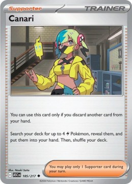 Canari REVERSE HOLO #185 - Pokemon Ascended Heroes