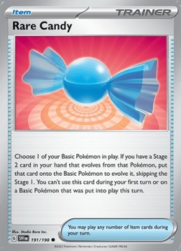 Rare Candy REVERSE HOLO #191 - Pokemon Scarlet & Violet 