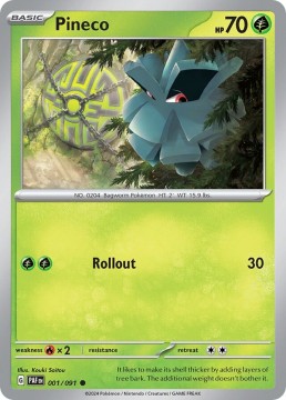 Pineco #1 - Pokemon Paldean Fates
