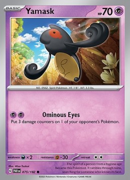 Yamask #75 - Pokemon Paradox Rift 