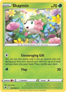 Shaymin REVERSE HOLO #14 - Pokemon Astral Radiance