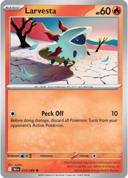 Larvesta #15 - Pokemon Black Bolt 