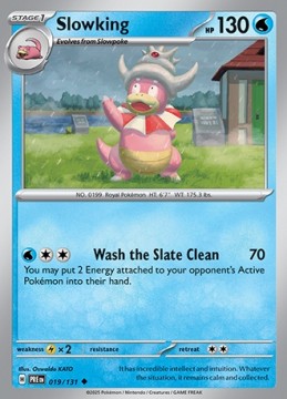 Slowking REVERSE HOLO #19 - Pokemon Prismatic Evolutions