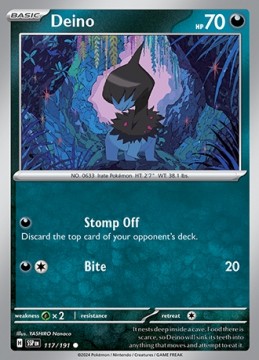 Deino #117 - Pokemon Surging Sparks