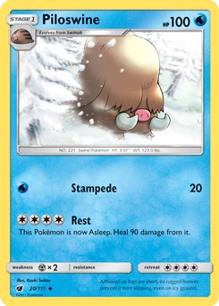 Piloswine #20 - Pokemon Crimson Invasion