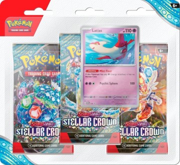 Pokemon - Stellar Crown 3-pack Blister 