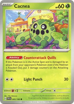 Cacnea #5 - Pokemon Scarlet & Violet