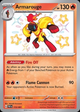 Armarouge #115 - Pokemon Paldean Fates