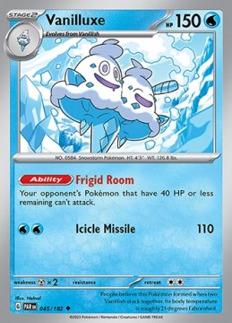 Vanilluxe REVERSE HOLO #45 - Pokemon Paradox Rift