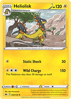 Heliolisk #50 - Pokemon Crown Zenith