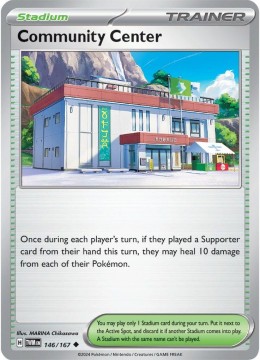 Community Center REVERSE HOLO #146 - Pokemon Twilight Masquerade