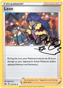 Leon REVERSE HOLO #134 - Pokemon Crown Zenith