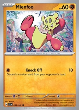 Mienfoo #83 - Pokemon Stellar Crown 