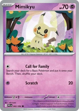 Mimikyu REVERSE HOLO #42 - Pokemon Phantasmal Flames