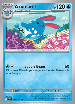 Azumarill #34 - Pokemon Stellar Crown