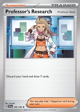Professor's Research: Professor Sada HOLO #189 - Pokemon Scarlet & Violet