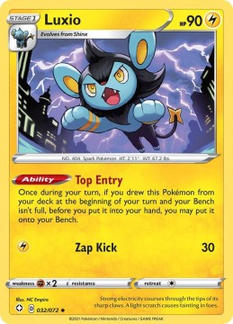 Luxio REVERSE HOLO #32 - Pokemon Shining Fates