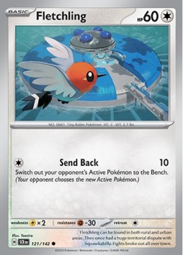 Fletchling #121 - Pokemon Stellar Crown 