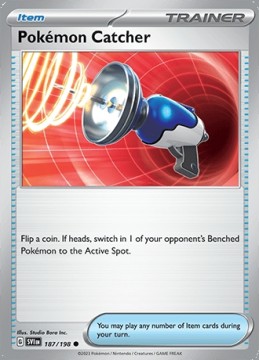 Pokemon Catcher REVERSE HOLO #187 - Pokemon Scarlet & Violet