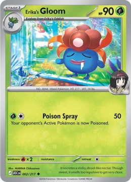 Erika's Gloom ENERGY PATTERN #2 - Pokemon Ascended Heroes