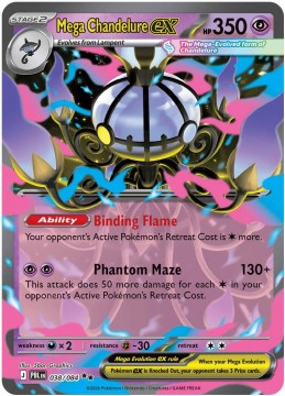 Mega Chandelure EX #38 - Pokemon Pitch Black 