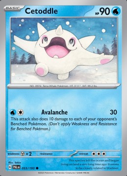 Cetoddle #53 - Pokemon Paldea Evolved