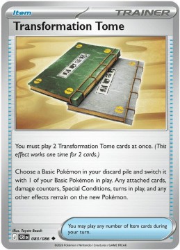Transformation Tome REVERSE HOLO #83 - Pokemon Chaos Rising