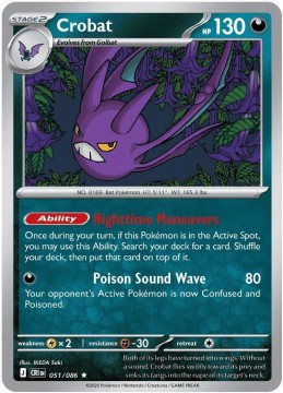 Crobat HOLO #51 - Pokemon Chaos Rising