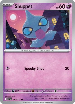 Shuppet ENERGY PATTERN #90 - Pokemon Ascended Heroes 