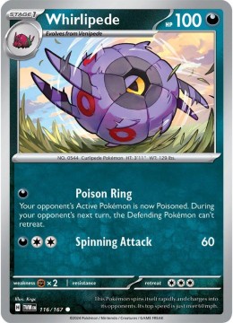 Whirlipede #116 - Pokemon Twilight Masquerade