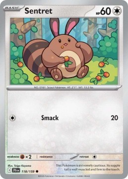 Sentret REVERSE HOLO #118 - Pokemon Journey Together