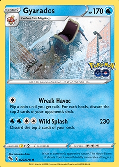 Gyarados REVERSE HOLO #22 - Pokemon Go