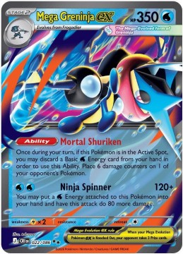 Mega Greninja EX #22 - Pokemon Chaos Rising
