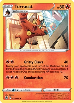 Torracat #31 - Pokemon Silver Tempest
