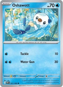 Oshawott POKEBALL HOLO #21 - Pokemon White Flare 