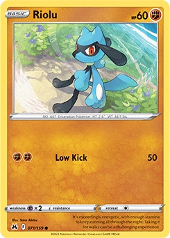 Riolu #71 - Pokemon Crown Zenith