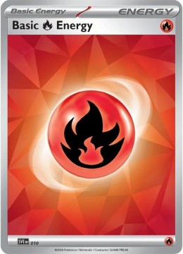 Basic Fire Energy HOLO #10 - Pokemon Scarlet & Violet Energy 