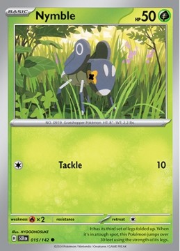 Nymble REVERSE HOLO #15 - Pokemon Stellar Crown