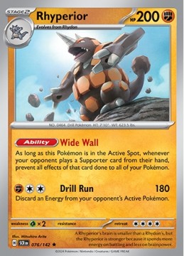 Rhyperior HOLO #76 - Pokemon Stellar Crown