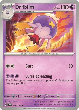 Drifblim REVERSE HOLO #90 - Pokemon Scarlet & Violet 
