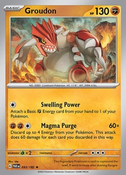 Groudon HOLO #93 - Pokemon Paradox Rift