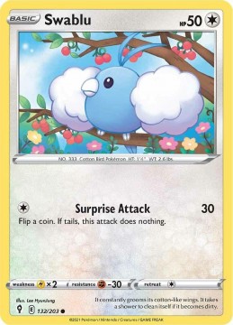 Swablu #132 - Pokemon Evolving Skies 