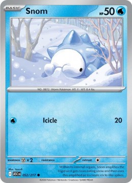 Snom ENERGY PATTERN #52 - Pokemon Ascended Heroes