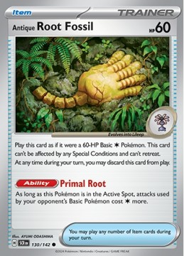 Antique Root Fossil #130 - Pokemon Stellar Crown