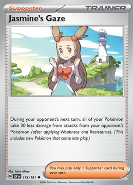 Jasmine's Gaze REVERSE HOLO #178 - Pokemon Surging Sparks