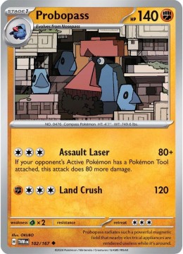 Probopass REVERSE HOLO #102 - Pokemon Twilight Masquerade
