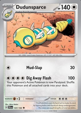 Dudunsparce #157 - Pokemon Paldea Evolved