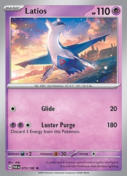 Latios HOLO #73 - Pokemon Paradox Rift 